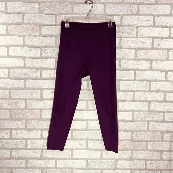 Girlfriend Collective Compressive High Rise Plum Leggings Size M - Picture 4 of 9